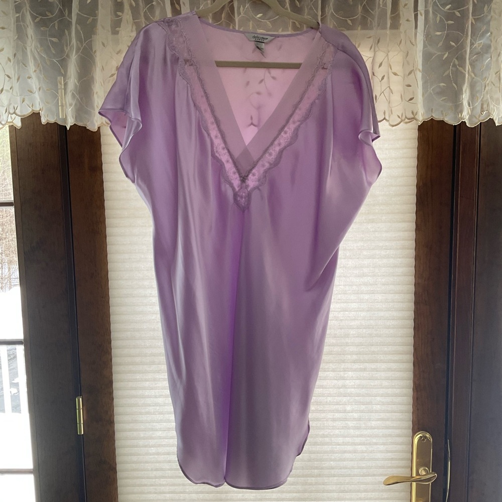 Lavender Lace Trim Nightgown